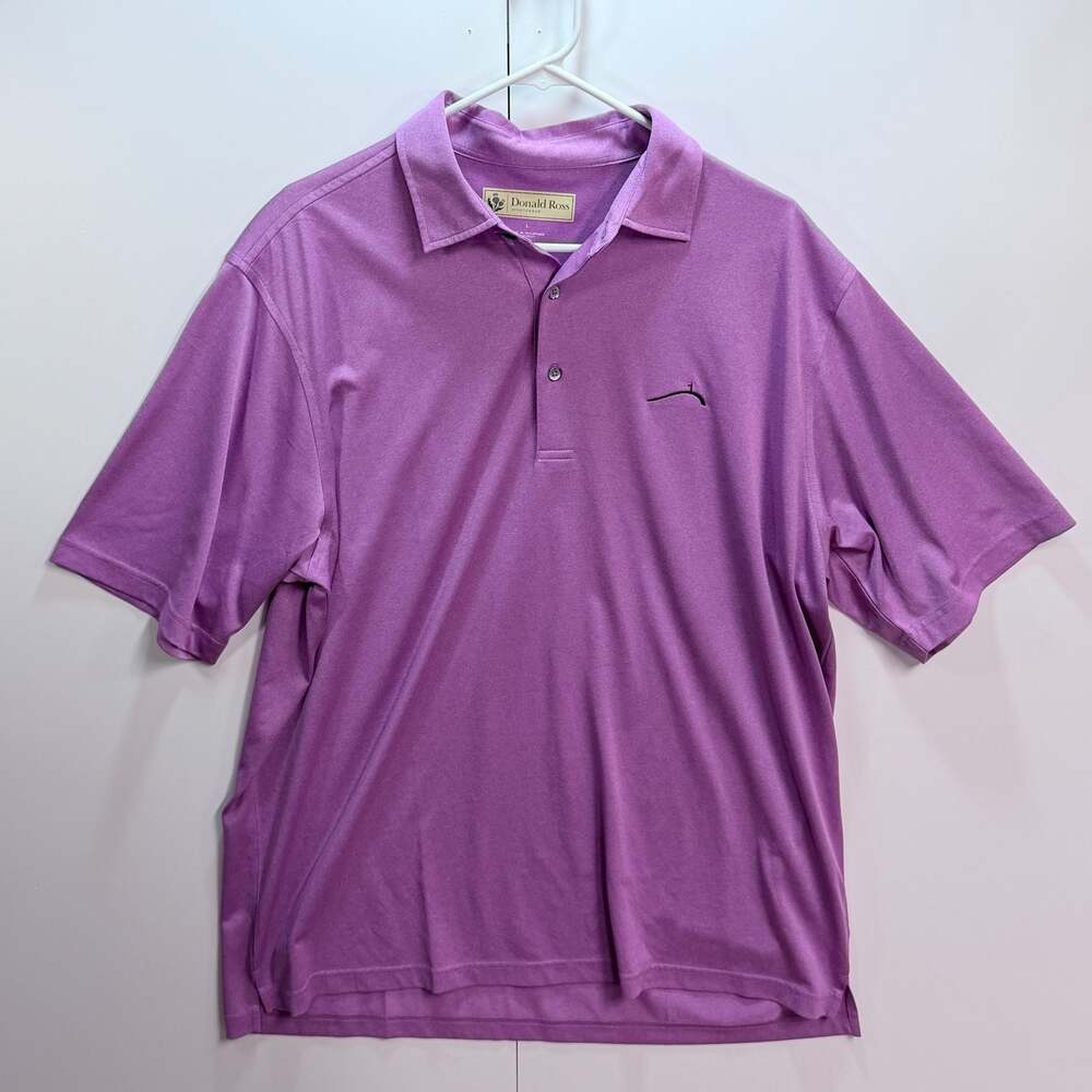 Donald Ross Sportswear Purple Golf Polo Shirt Size L